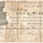 a receipt from the 1880s in wisconsin