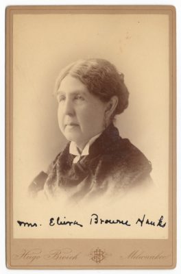 a cabinet card of abbey elvira brown hanks