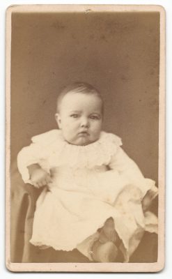 photo of unknown baby taken at e h canfield studio in milwaukee wisconsin